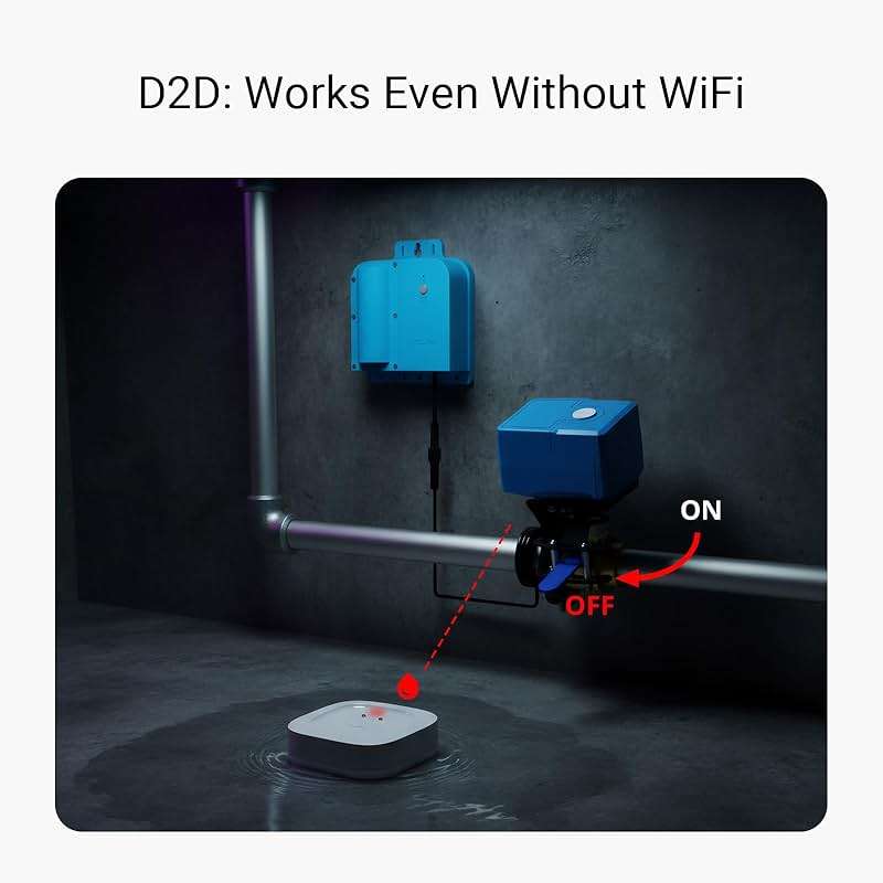 YoLink Water Leak Starter Kit: Hub + 4 Leak Sensor 1 (Silent), LoRa Long-Range, App/SMS/Email Alerts, D2D Offline Triggers, 2 AAA Up to 5-Year Battery, Compatible with Alexa/IFTTT/Home Assistant - Image 5