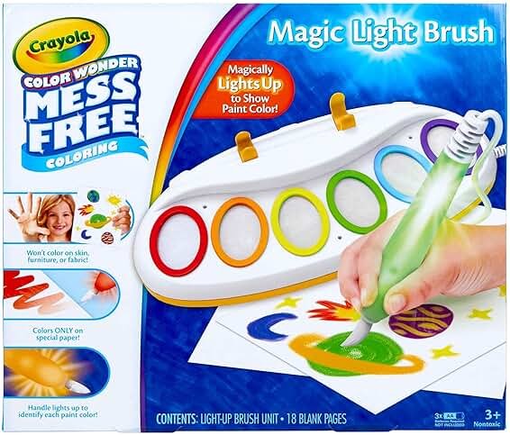Crayola Color Wonder Magic Light Brush, Mess Free Painting Station for Kids, Gift for Kids, Learning Toddler Activity Toy, Ages 3+ - Product Image