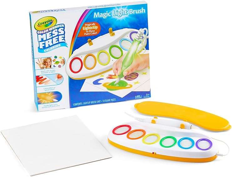 Crayola Color Wonder Magic Light Brush, Mess Free Painting Station for Kids, Gift for Kids, Learning Toddler Activity Toy, Ages 3+ - Image 3