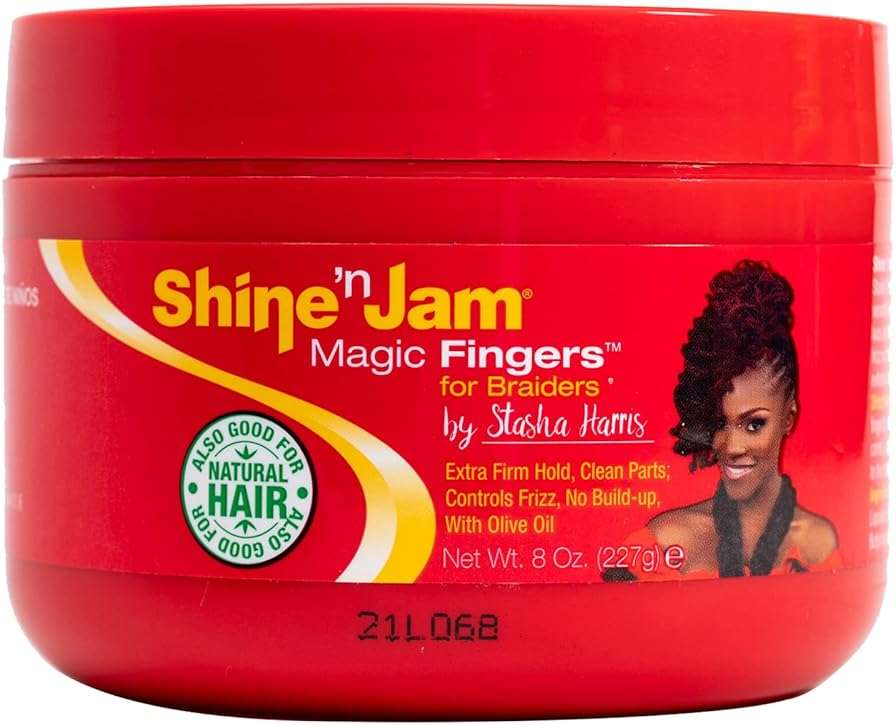 Shine N Jam Magic Fingers For Braiders Extra Firm Hold 8 Ounce (Pack of 2) - Image 1