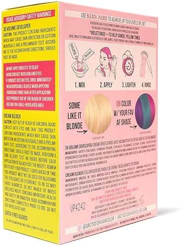 ARCTIC FOX Bleach Please Hair Lightening Kit Cream Bleach, 35 Volume Developer And Latex Free Gloves Infused With Acai, Cocoa, Sunflower Oil & Papaya! Vegan And Cruelty Free - Image 2