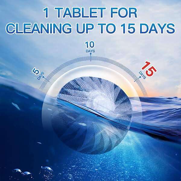 Vacplus Toilet Bowl Cleaners - 20 Pack Long-Lasting Toilet Cleaner Tablets, Prevent Stains & Deodorize, Blue - Image 4