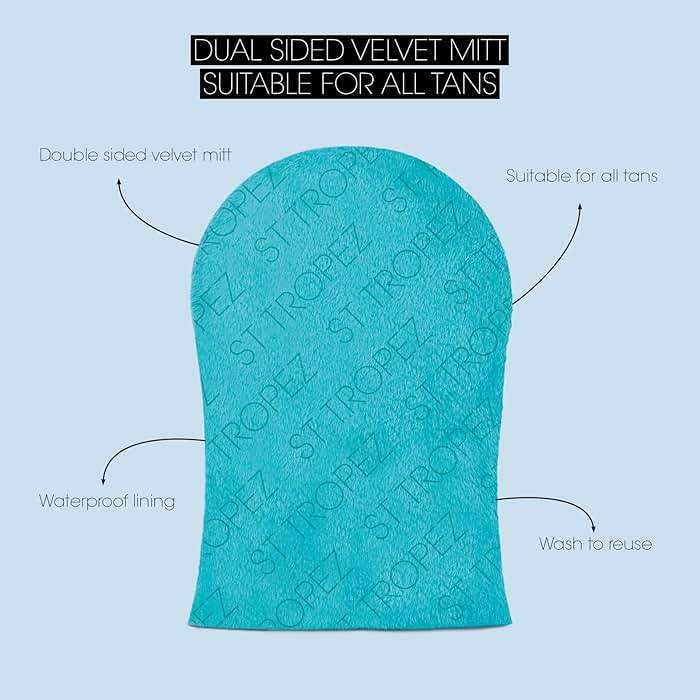 St.Tropez Double-Sided, Waterproof, Velvet Self Tan Applicator Mitt, 1 ct - Image 2