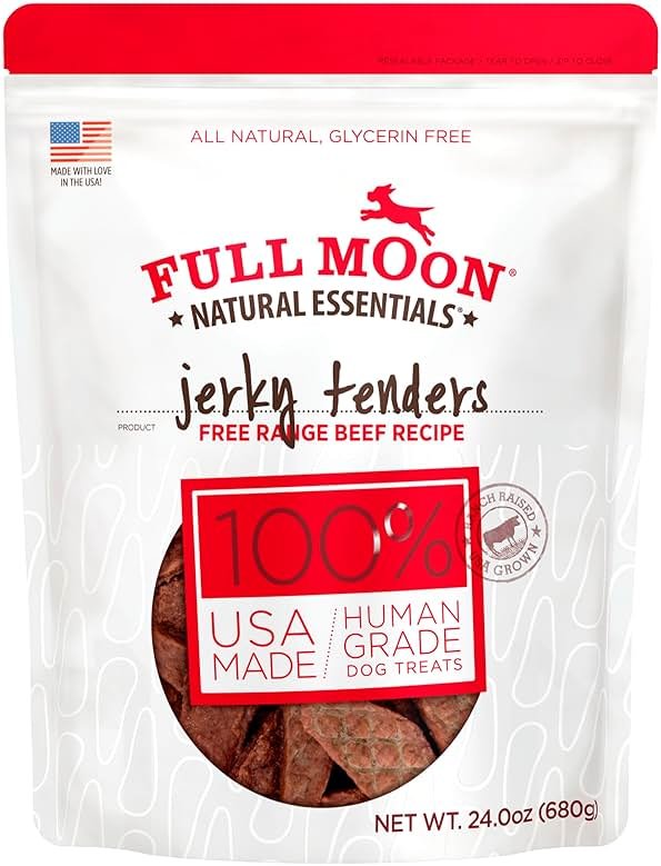 Full Moon All Natural Essentials Beef Jerky Tenders Free Range Human Grade 24 oz - Product Image