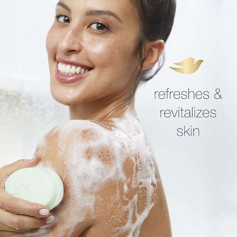 Dove Skin Care Beauty Bar For Softer Skin Cucumber And Green Tea More Moisturizing Than Bar Soap 3.75 oz 24 bars - Image 3