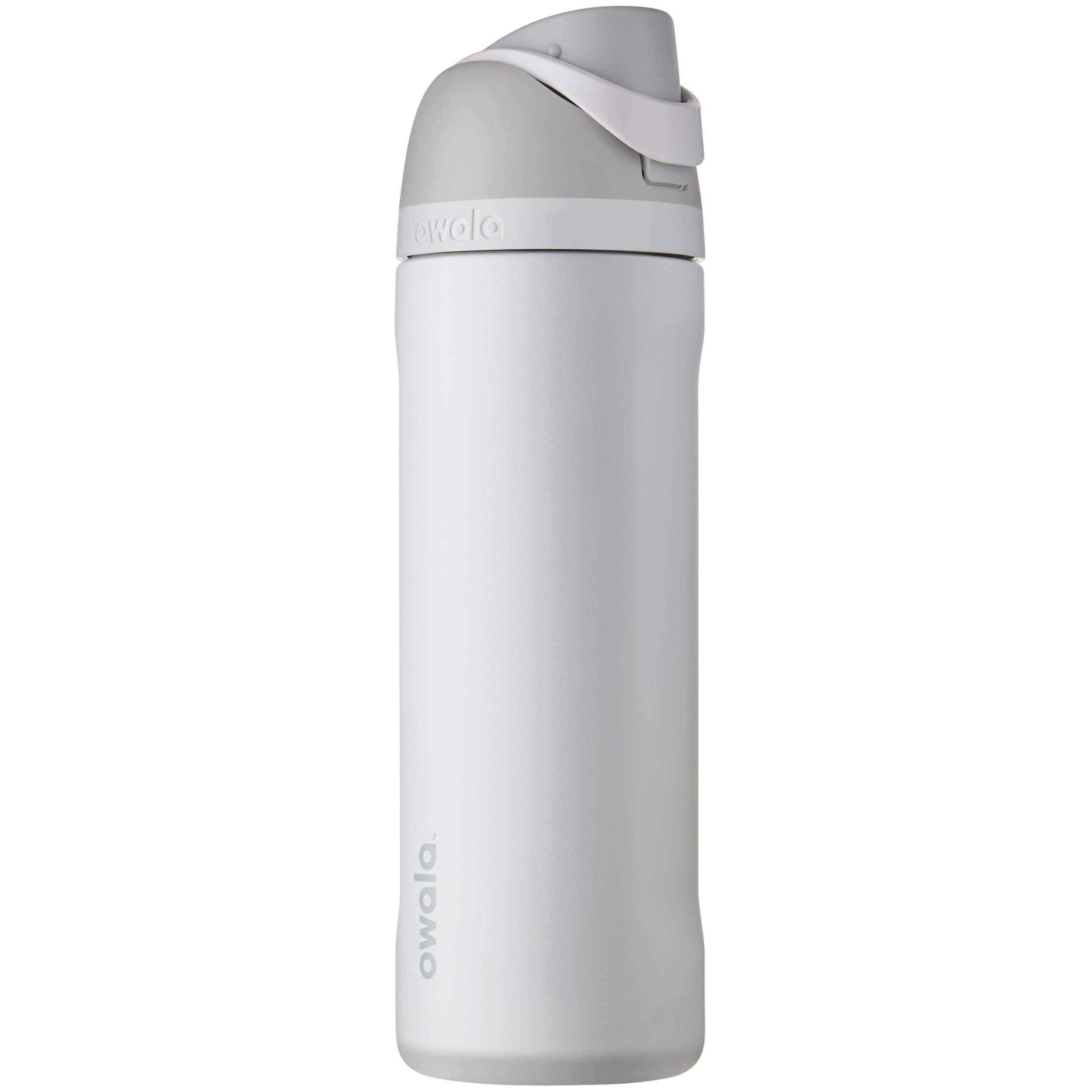 Owala FreeSip Insulated Stainless Steel Water Bottle with Straw, BPA-Free Sports Water Bottle, Great for Travel, 24 Oz, Shy Marshmallow - Product Image