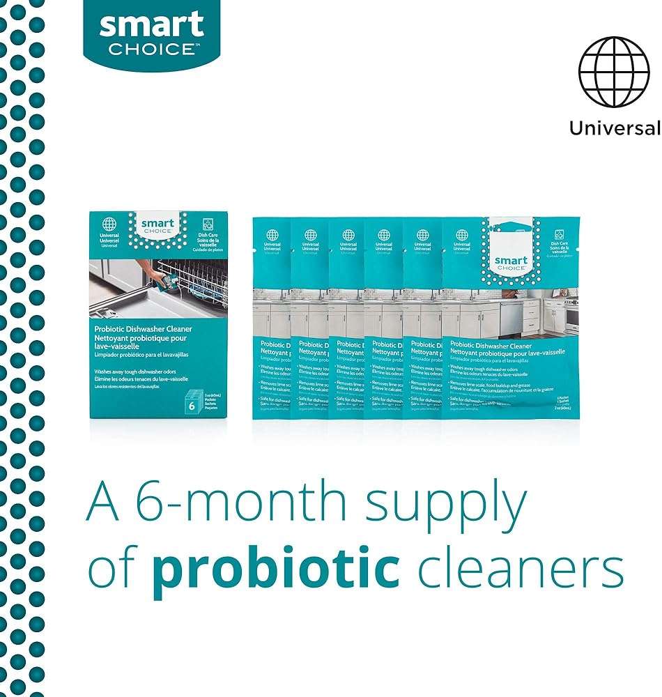 Smart Choice 10SCPROD02 Probiotic Dishwasher Cleaner, 6 Treatments - Image 2