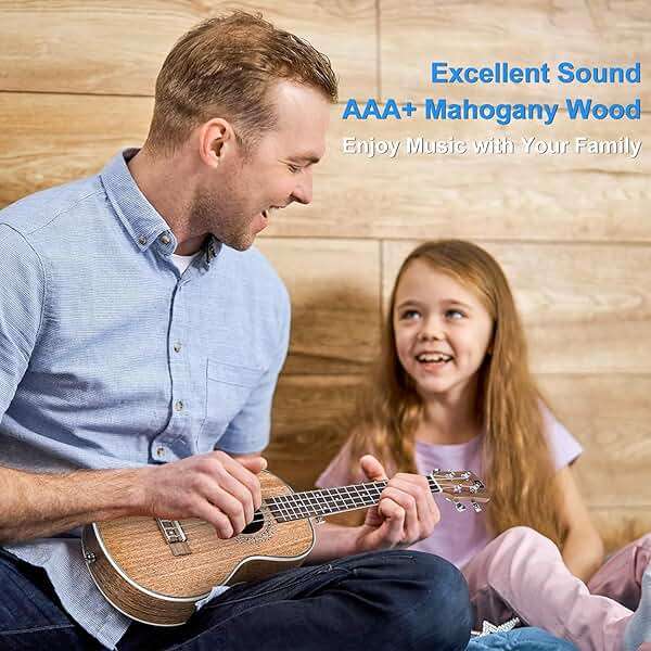 Tenor Ukulele 26 Inch Mahogany Professional Acoustic Ukelele Four String Wooden Hawaiian Uke Beginner Kit Ukuleles Bundle for Adult Starter Kit, by Vangoa - Image 8