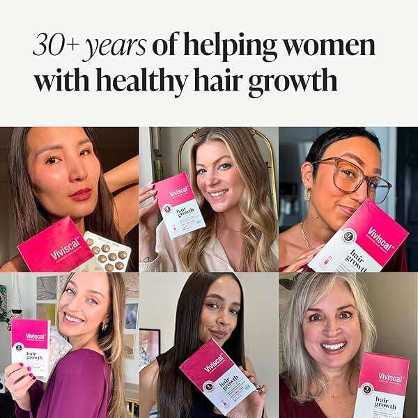 Viviscal Hair Growth Supplements For Women For Thicker, Fuller Hair, Nourishes Thinning & Loss, With Proprietary Collagen Complex, 60 Tablets, 1 Month Supply - Image 9