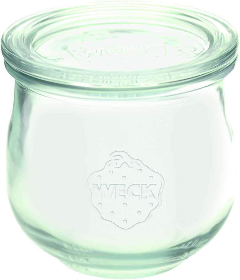 Weck 19673 Tulip Shaped Jars 370 ml Pack of 6 Tulip Shape Jars, Transparent - Image 1
