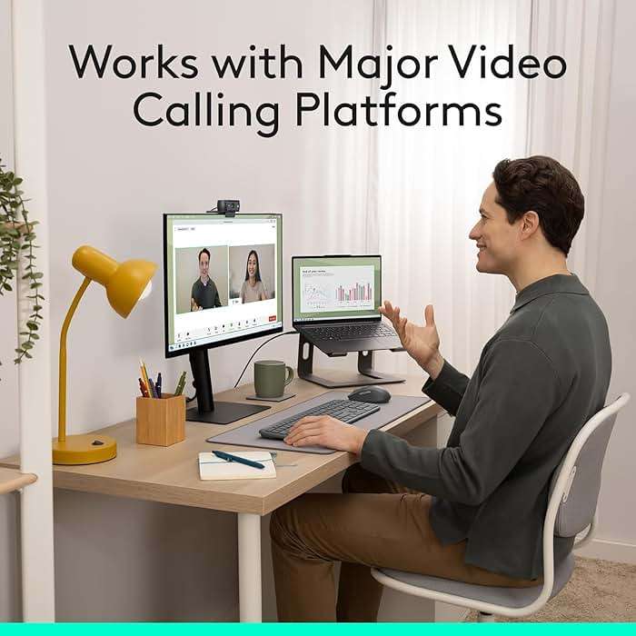 Logitech C920x HD Pro PC Webcam, Full HD 1080p/30fps Video, Clear Audio, HD Light Correction, Works with Microsoft Teams, Google Meet, Zoom, Nintendo Switch 2’s new GameChat mode, Mac/Tablet- Black - Image 8