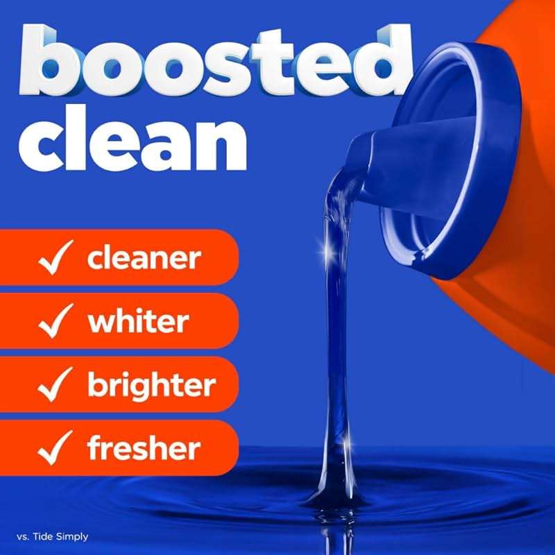 Tide Laundry Detergent Liquid, Original Scent, 64 Loads, 80 FL OZ, Works on 100% of Common Stains, Laundry Soap, Liquid Laundry Detergent - Image 3