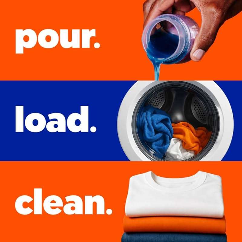 Tide Laundry Detergent Liquid, Original Scent, 64 Loads, 80 FL OZ, Works on 100% of Common Stains, Laundry Soap, Liquid Laundry Detergent - Image 10