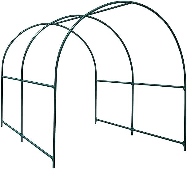 Multi-Size Large Garden Support Arch Frame Climbing Plant Arch Arbor for Flowers/Fruits/Vegetables (6.5ft x 7ft x 7.2ft) - Product Image
