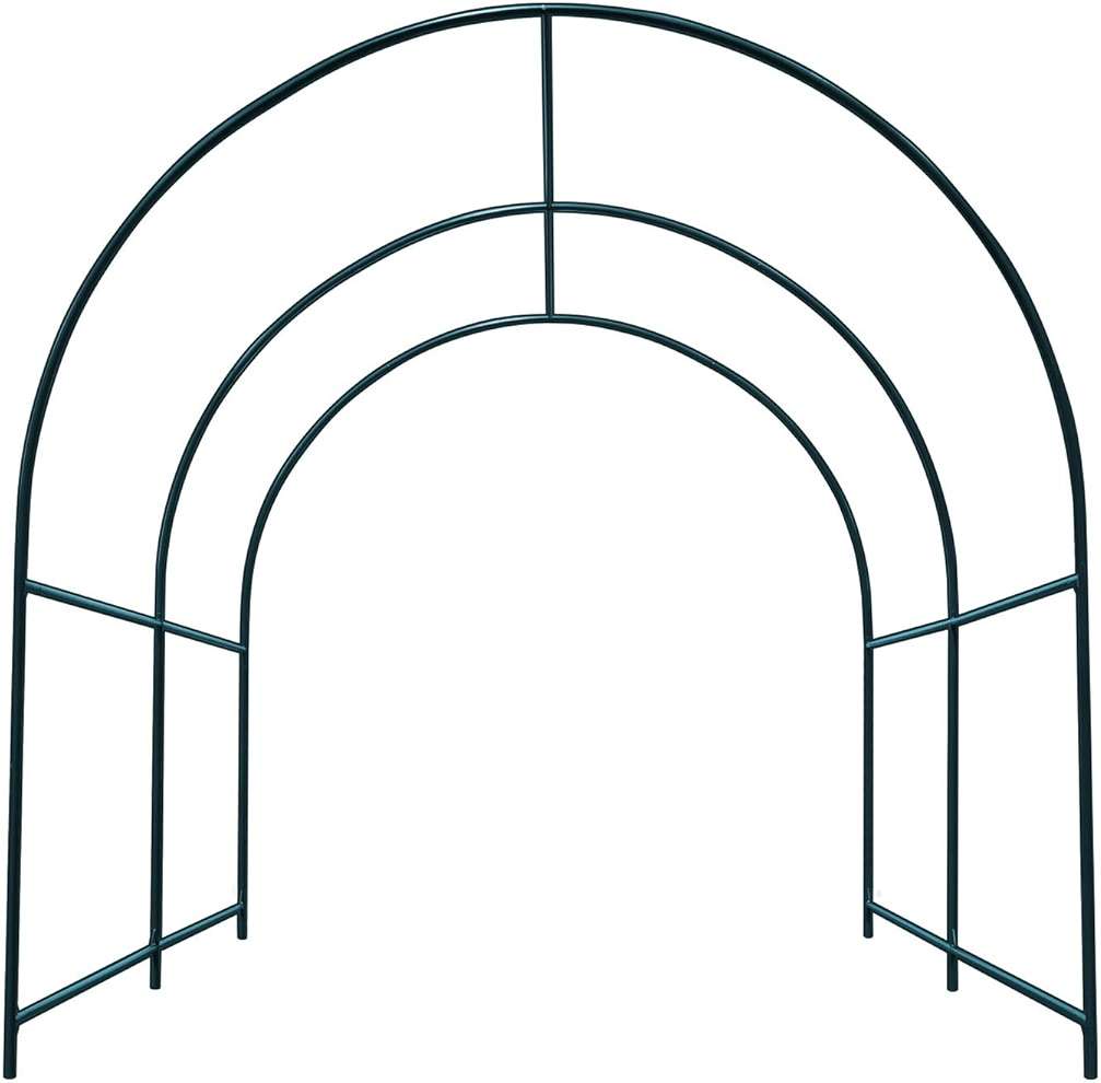 Multi-Size Large Garden Support Arch Frame Climbing Plant Arch Arbor for Flowers/Fruits/Vegetables (8.2ft x 7ft x 7.2ft) - Image 1