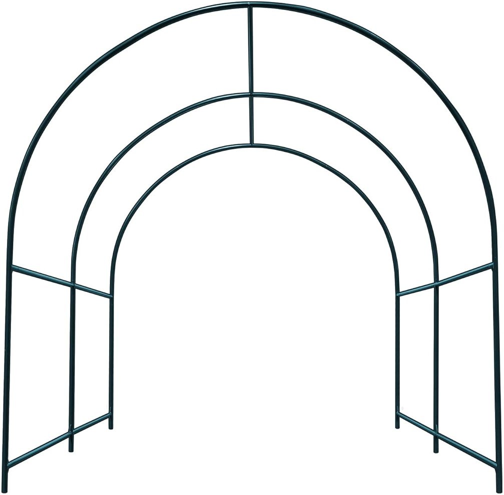 Multi-Size Large Garden Support Arch Frame Climbing Plant Arch Arbor for Flowers/Fruits/Vegetables (8.2ft x 7ft x 7.2ft) - Product Image