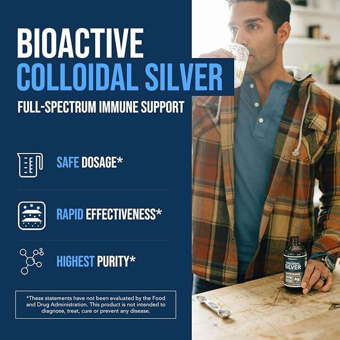 Bioactive Colloidal Silver - 8 oz, Glass Bottle, Vegan, Safe Doses with Highest Effectiveness - Nano Ions, 30 PPM - Immune Support (48 Servings) - Image 2