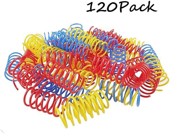 Tamu style Cat Spring Toys (120 Pack), Plastic Coils for Swatting, Biting, Hunting, and Active Healthy Play, Colorful 2 Inch Spirals - Image 5