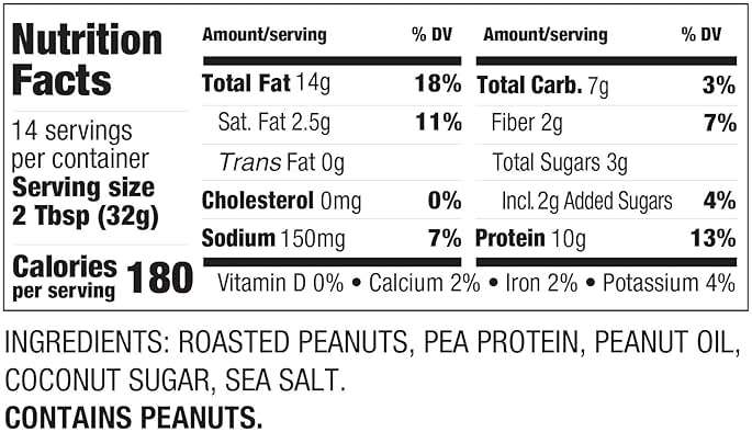 PBfit Peanut Butter Spread, 10g Plant Based Protein per Serving, Keto and Vegan Nut Butter, No Palm Oil, No Artificial Sweeteners or Preservatives, 16 oz - Image 2