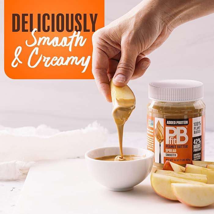 PBfit Peanut Butter Spread, 10g Plant Based Protein per Serving, Keto and Vegan Nut Butter, No Palm Oil, No Artificial Sweeteners or Preservatives, 16 oz - Image 5