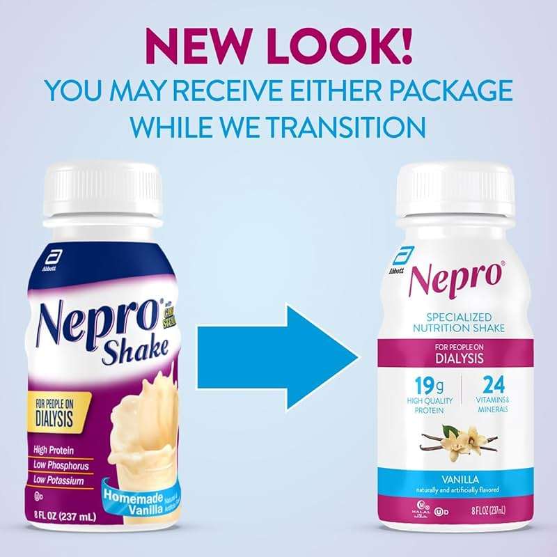 Nepro Nutrition Shake for People on Dialysis, 19g Protein, 420 Calories, Vanilla, 8 fl oz, Pack of 24 - Image 2