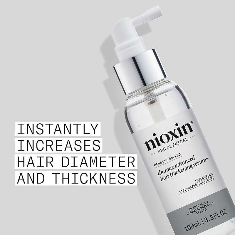 Nioxin Density Defend Diamax Advanced Hair Thickening Serum With Caffeine, Niacinamide & Panthenol For Thicker, Fuller-Looking Hair 3.38 Fl oz - Image 4