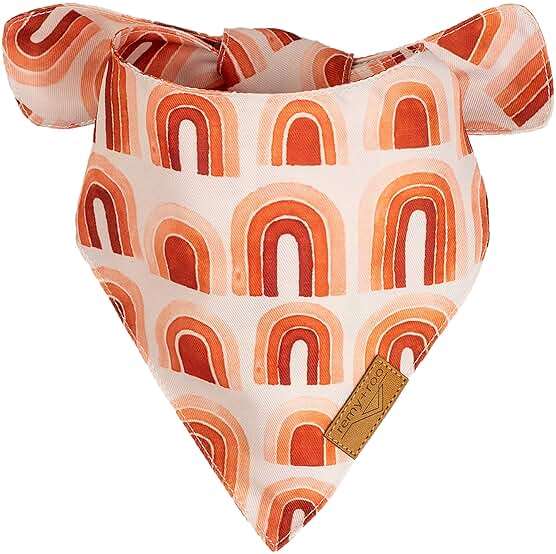 Remy+Roo Large Spring Dog Bandanas - 4 Pack Rubi Set | Premium Durable Adjustable Polyester Fabric | Patented Shape Girl Bandana, Floral Bandana - Image 7