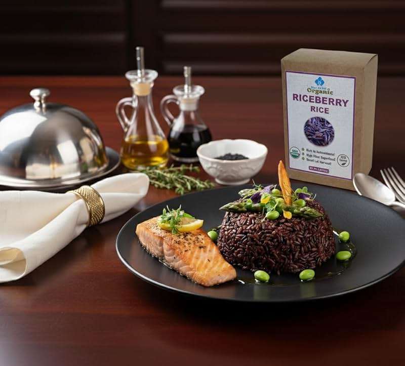 Organic Riceberry Rice 2 LB - Purple Thai Black Jasmine Whole Grain - Gluten Free High Fiber Superfood - Non-GMO Antioxidant Rich - Premium Gourmet Cooking Rice - Image 6