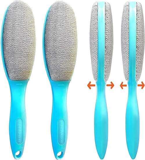 ezclean 2 Pack Lint Brush for Clothes, Couch, Furniture Reusable & Double Sided Pet Hair Remover Brush, Cleaner for Dog Cat Hair, Magic Velvet Lint Remover for Clothes, Fabric, Upholstery, Fuzz, Dust - Image 1
