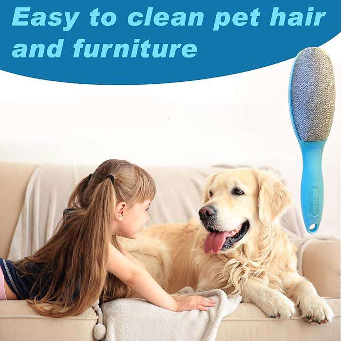ezclean 2 Pack Lint Brush for Clothes, Couch, Furniture Reusable & Double Sided Pet Hair Remover Brush, Cleaner for Dog Cat Hair, Magic Velvet Lint Remover for Clothes, Fabric, Upholstery, Fuzz, Dust - Image 5