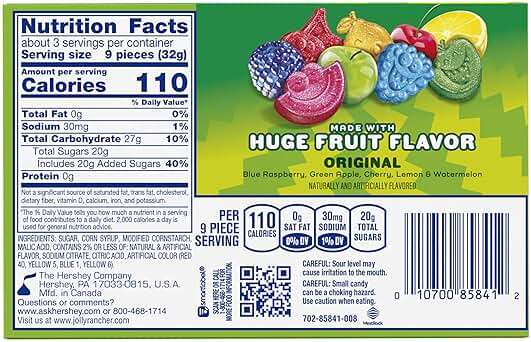 JOLLY RANCHER Sour Gummies Assorted Fruit Flavored Candy Box, 3.5 oz - Image 2