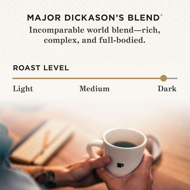 Peet's Coffee, Dark Roast Ground Coffee, 100% Arabica Coffee - Major Dickason's Blend 18 Ounce Bag - Image 3