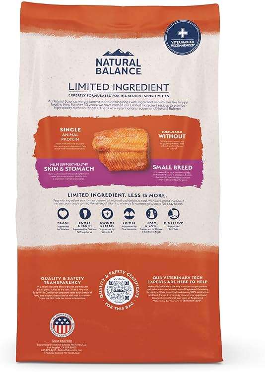 Natural Balance Limited Ingredient Adult Dry Dog Food - Balanced Nutrition for Small Breeds - Grain-Free, Soy-Free Recipe - Limited Ingredient Formula - 4 lb - Reserve Sweet Potato & Bison Recipe - Image 3