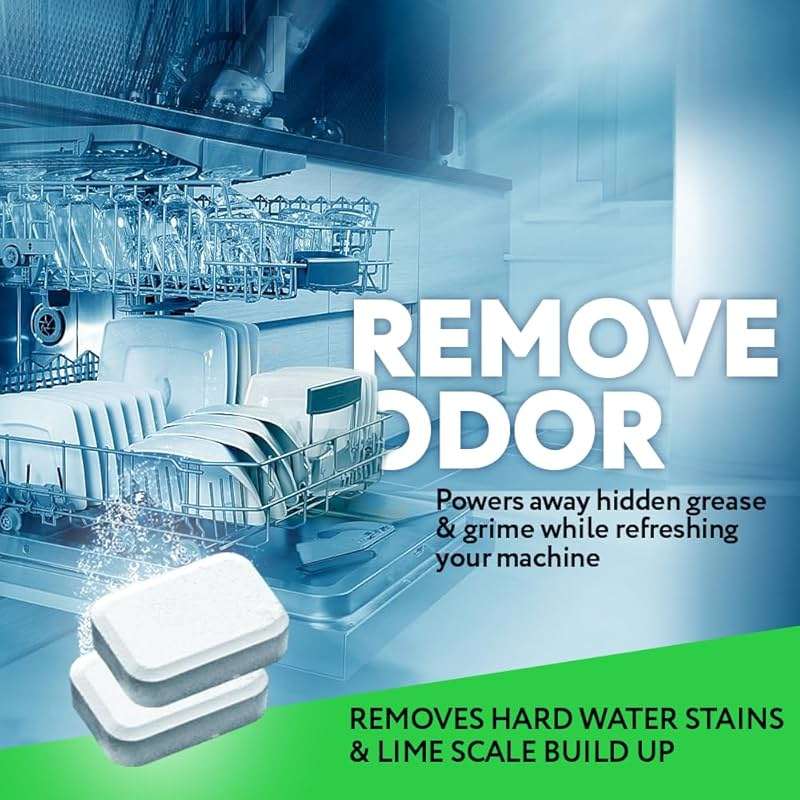 XROM Dishwasher Cleaner Tablets, Plant Based, Deep Clean and Descaler, Removes Odors & Hard Water Stains, 6 Treatments. - Image 5