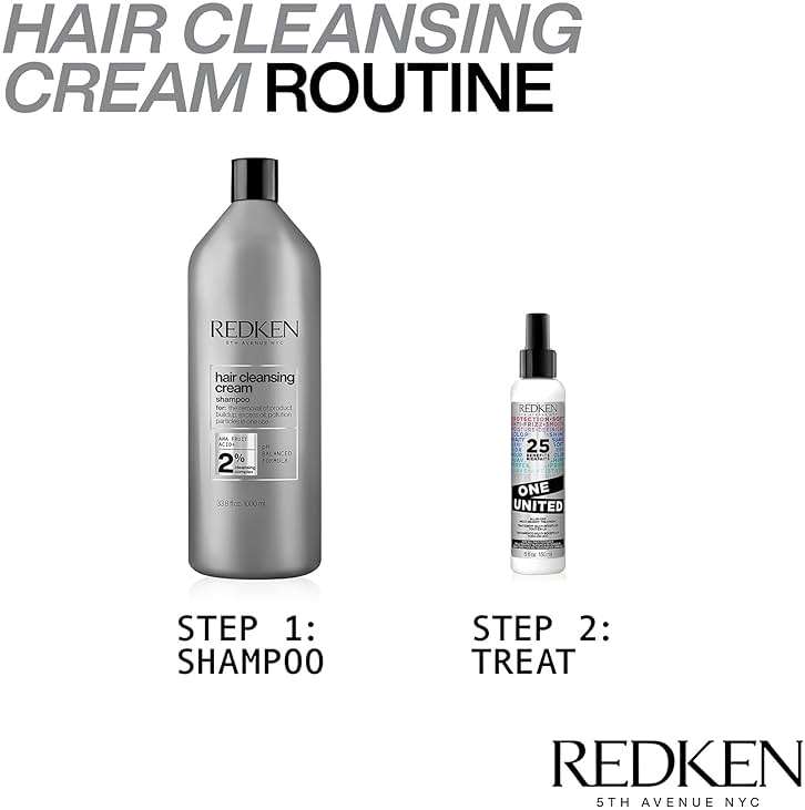 Redken Detox Hair Cleansing Cream Clarifying Shampoo For All Hair Types - Removes Buildup and Strengthens Hair Cuticle - Image 4