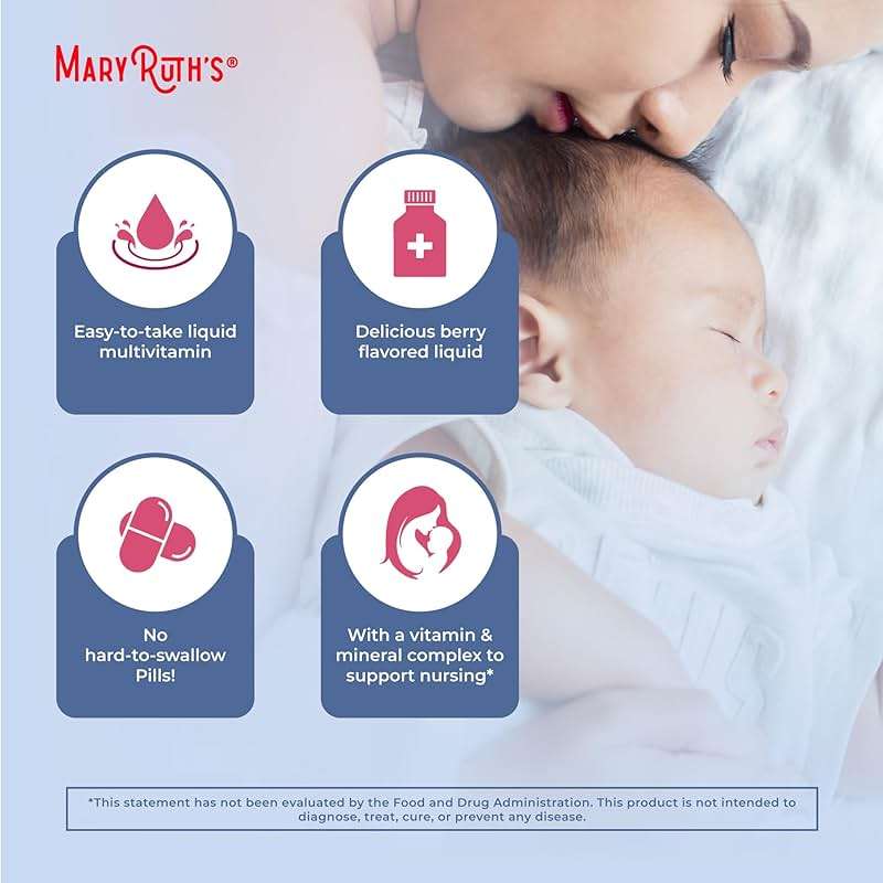 MARYRUTH'S Postnatal & Prenatal Liquid Multivitamin for Women | Selenium | Folate | Healthy Fetal Development | Prenatal Vitamins | Vegan | Non-GMO | Sugar Free | Gluten Free | 32 oz - Image 7
