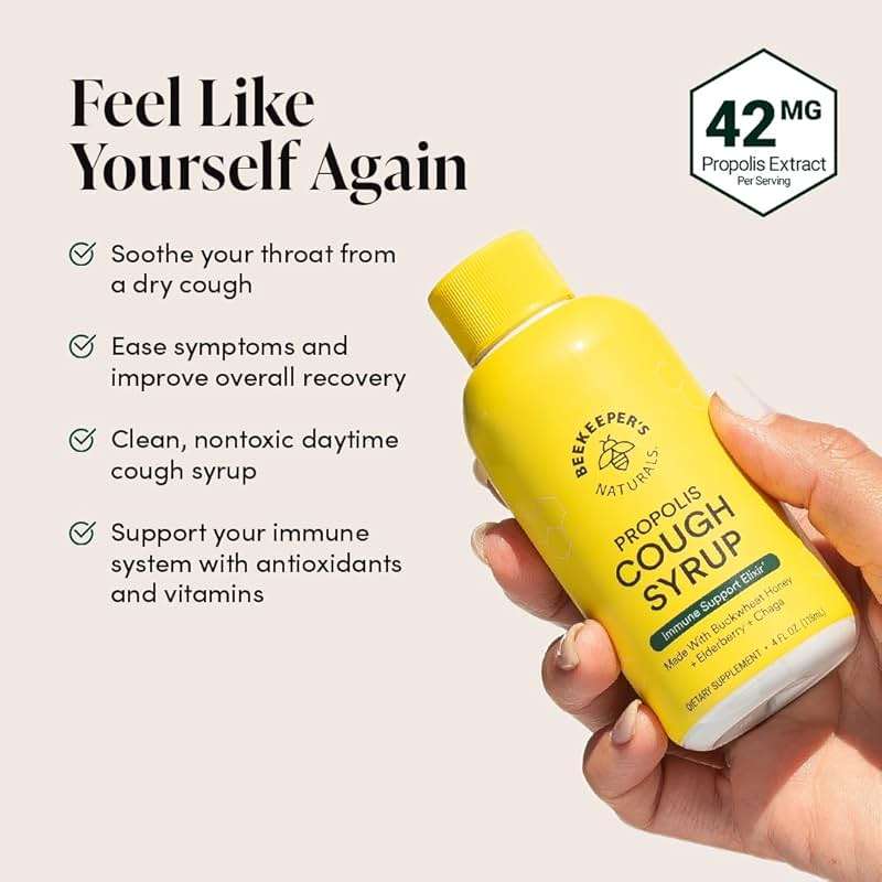 Beekeepers Naturals B Better Cough Syrup, 4 FZ - Image 3