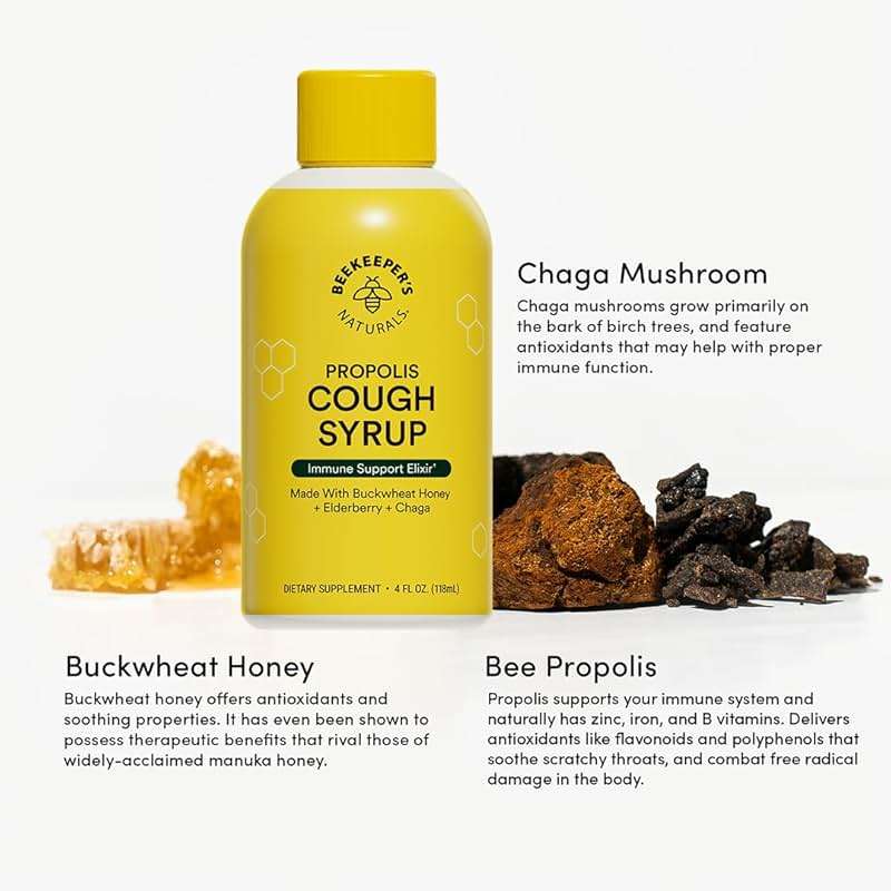 Beekeepers Naturals B Better Cough Syrup, 4 FZ - Image 4