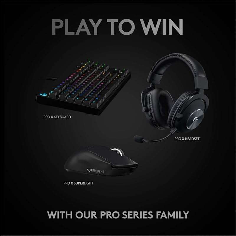 Logitech G PRO X SUPERLIGHT Wireless Gaming Mouse, Ultra-Lightweight, HERO 25K Sensor, 25,600 DPI, 5 Programmable Buttons, Long Battery Life, Compatible with PC / Mac - Black - Image 10