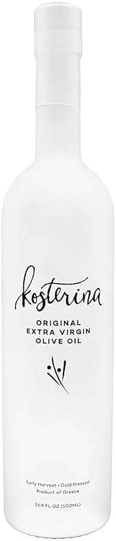 Kosterina Original Extra Virgin Olive Oil | Polyphenol Rich Greek Olive Oil, Cold-Pressed EVOO, Early Harvest Koroneiki Olives | High Antioxidant Natural Superfood | Harvested in Greece (16.9 oz) - Image 1