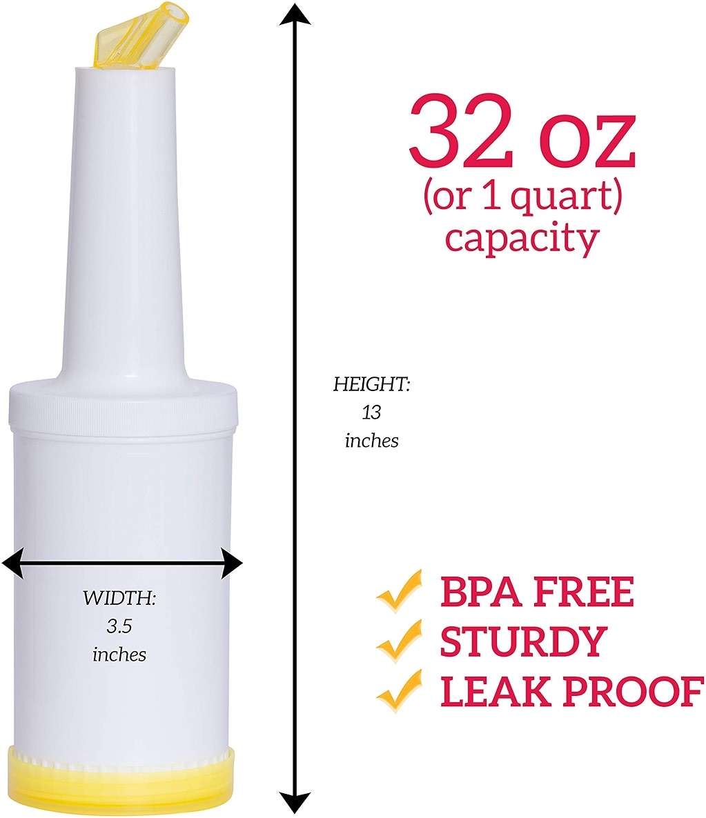 Bar Juice Pourer Store And Pour Containers Pour Bottles Drink Bartender Bottle Bottles Bartending Accessories,Tools,Supplies Pour Spouts Equipment Alcohol,Liquor Dispenser Mimosa, Speed(Combo pack 4) - Image 3