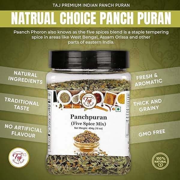 TAJ Premium Indian Panch Puran (5 Spice Blend), (3 Ounce) - Image 3