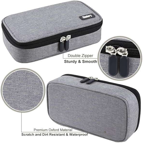 Chelory Big Capacity Pencil Case Large Pencil Bag Pouch Pen Case Pencil Marker Holder Stationery Storage Makeup Bag for Office Supplies Adults - Image 4