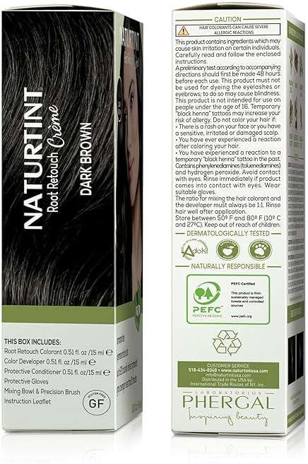 Naturtint Dark Brown Root Retouch Crème Permanent Hair Color - Ammonia Free, Conceal Grays, No Artificial Scent, 1.52 Fl Oz - Image 6