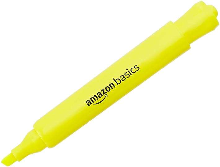 Amazon Basics Tank Style Highlighters, Chisel Tip, Bible Highlighter, Office and School Supplies, 12 Pack, Assorted Colors - Image 3