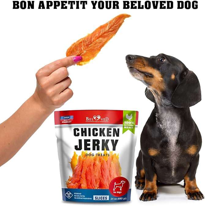 Beloved Pets Dog Treats Chicken Jerky 1.5 lb – Dog Food & High Protein Chews for Large, Medium & Small Breeds – Natural Healthy Training Snacks Strips – Human Grade Bulk Soft Pack – Made for USA - Image 6