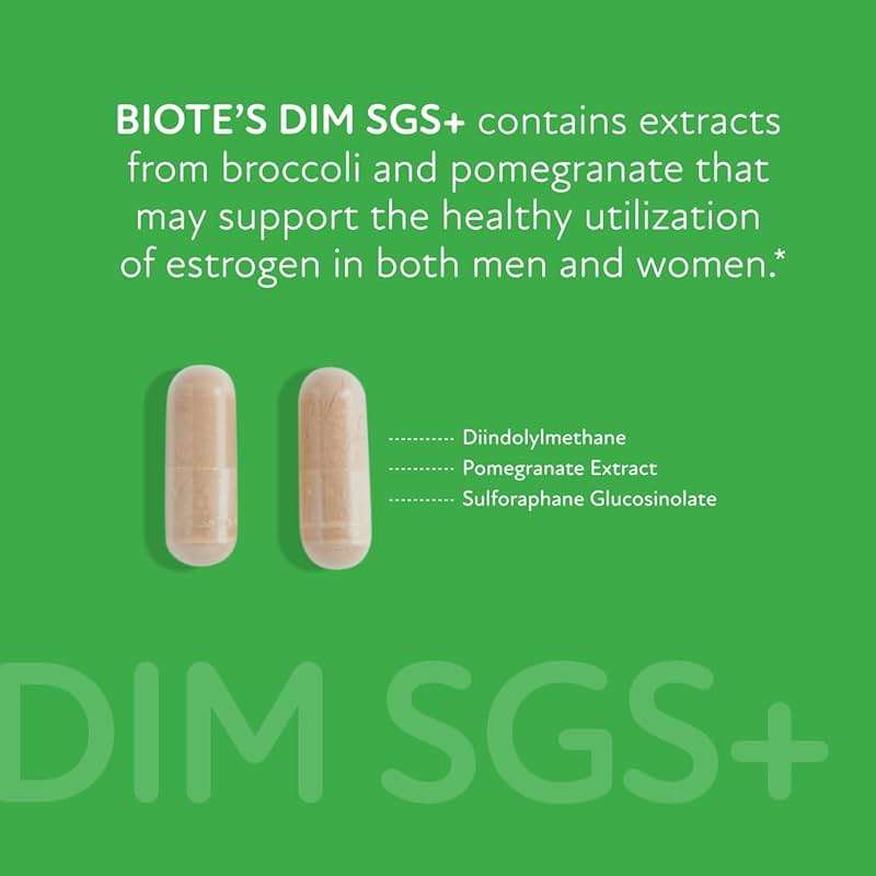 Biote Nutraceuticals - DIM SGS + - Hormone + Detox (60 Capsules) - Image 7