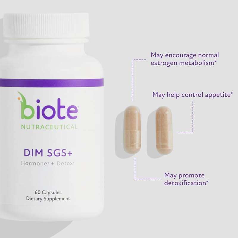 Biote Nutraceuticals - DIM SGS + - Hormone + Detox (60 Capsules) - Image 8