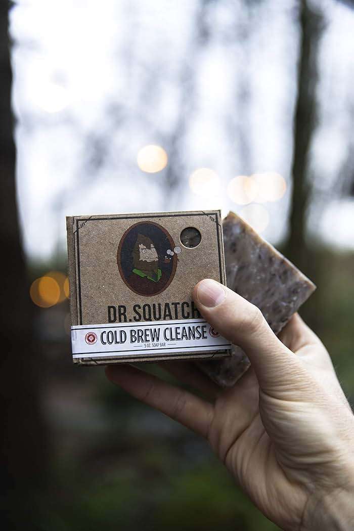 Dr. Squatch Cold Brew Cleanse Coffee Soap Bar – Blend of Shea Butter, Salt, Kaoilin Clay, and Some Top Notch Coffee Beans – Organic Handmade in USA - Image 4