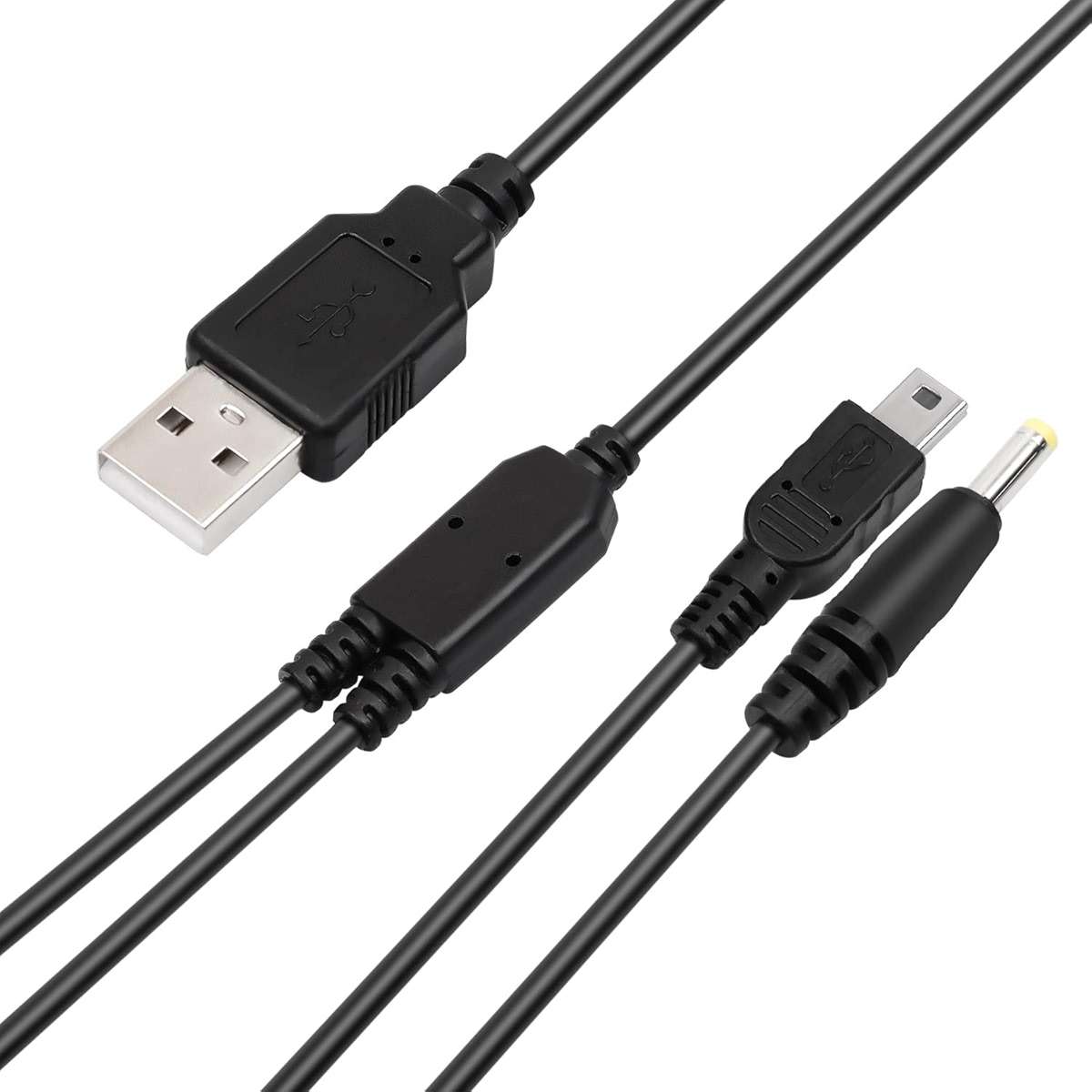 Funturbo PSP Charger Cable, PlayStation Portable Charger PSP Power Cord for Charging Sony PSP 1000 2000 3000 USB Data Cable & Charging Cord 2-in-1 (2 Pack) - Image 3